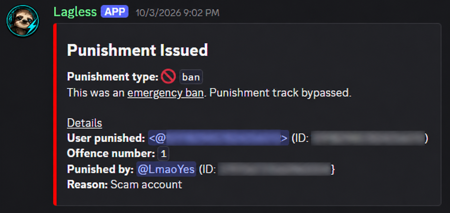 Moderation records